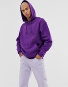 Asos Design Oversized Hoodie In Purple - Purple