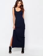 Vila Jersey Maxi Dress - Navy