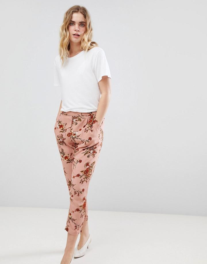 Ichi Floral Peg Pants - Multi