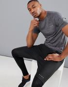 Asos 4505 Muscle T-shirt With Twist Marl - Gray
