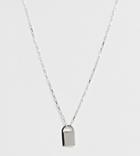 Astrid & Miyu Sterling Silver Padlock Necklace - Silver