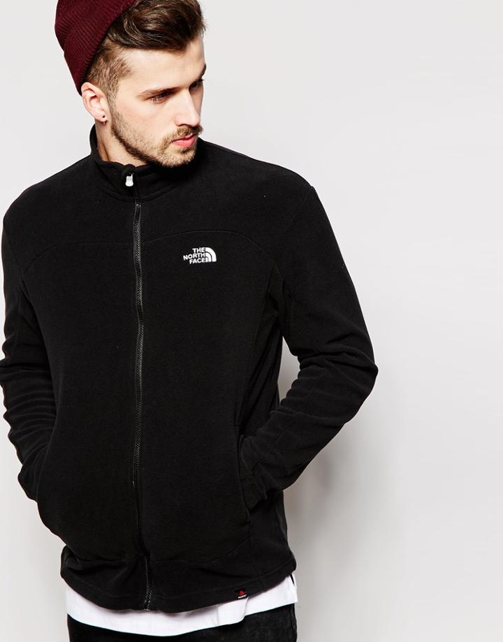 The North Face 100 Glacier Full Zip Fleece - Black