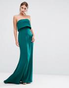 Jarlo Double Layer Strapless Dress - Green