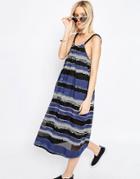 Asos White Gingham Rope Detail Sundress - Multi