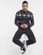 Soul Star Fallow Knitted Sweater In Navy