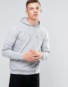 Another Influence Ribbed Shoulder Pull Over Hoodie - Gray