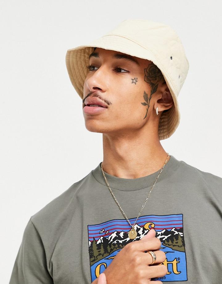 Weekday Dove Bucket Hat In Beige-neutral