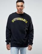 Pull & Bear Sweatshirt With Disturbance Slogan In Black - Black