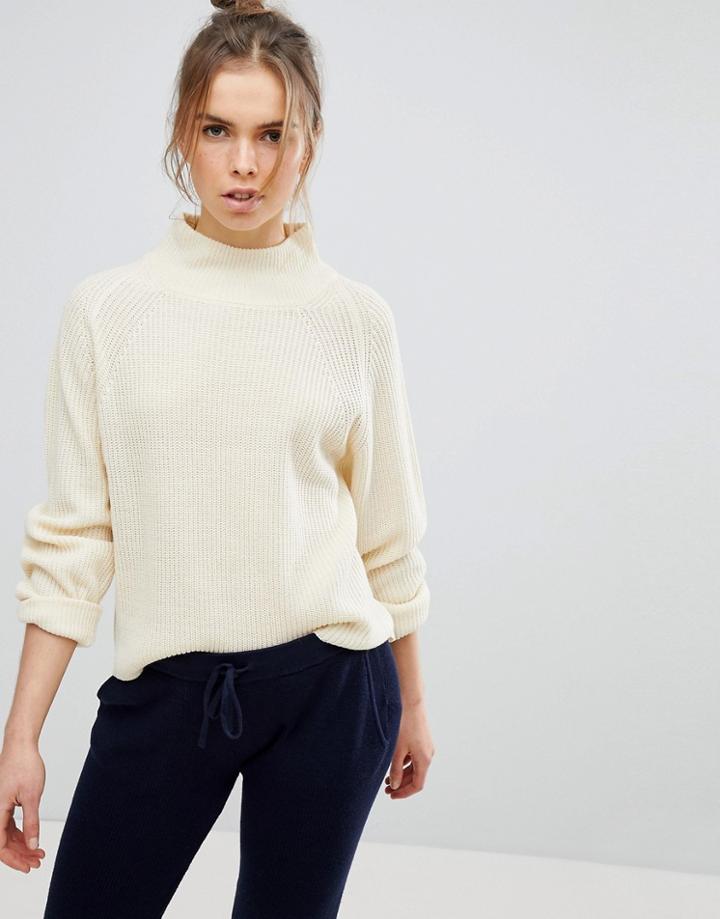 Micha Lounge High Neck Oversized Sweater - Cream