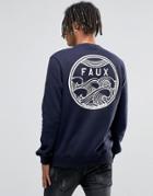 Friend Or Faux Sweatshirt - Navy