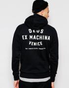 Deus Ex Machina Hoodie With Venice Back Print - Black