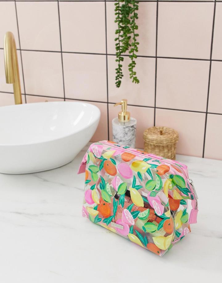 Skinnydip Citrus Bliss Fruity Toiletry Bag-multi