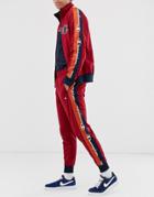 Champion Tricot Track Pants With Taping In Red