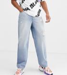 Collusion Skater Jeans In Washed Blue - Blue