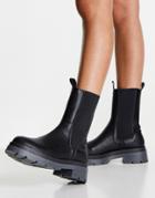 Topshop Kylie Chunky Chelsea Boot In Black