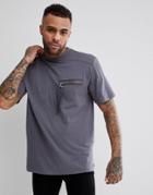 Dead Vintage T-shirt With Strap Zip Pocket - Black