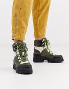 Asos Design Advantage Sporty Flat Lace Up Ankle Boots