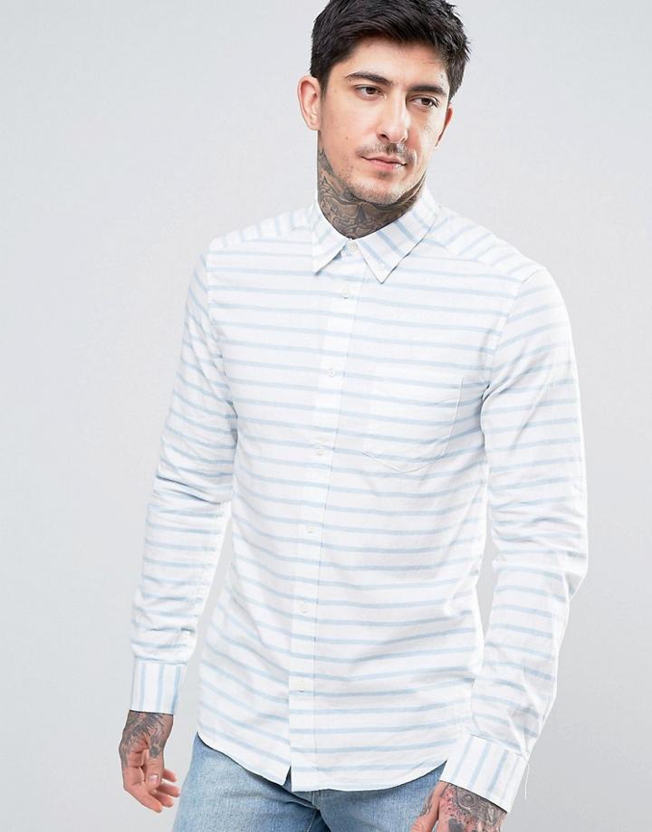 Wrangler Striped Shirt - White