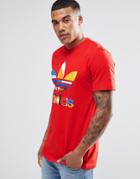 Adidas Originals Fresh Trefoil T-shirt Az1089 - Red