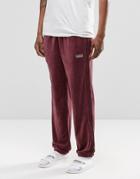 Adidas Originals Archive Velour Cuffed Joggers Ay9231 - Red