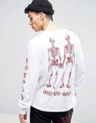 Systvm Skeleton Pair Long Sleeve T-shirt - White