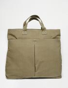 Asos Backpack With Tote Hybrid - Khaki