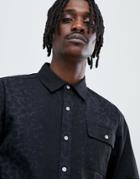 Diamond Supply Cheetah Print Shirt In Black - Black