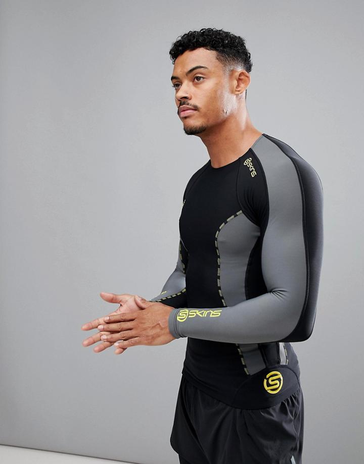 Skins Dnamic Thermal Compression Long Sleeve Top Dt00010050002 - Black