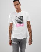 Diesel T-just-y3 Graphic Logo T-shirt In White - White