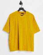 Asos Design Oversized T-shirt In Yellow