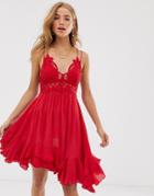 Free People Adella Cami Dress In Red