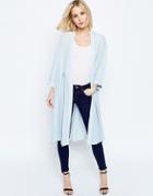 Asos Soft Pleated Duster - Duck Egg