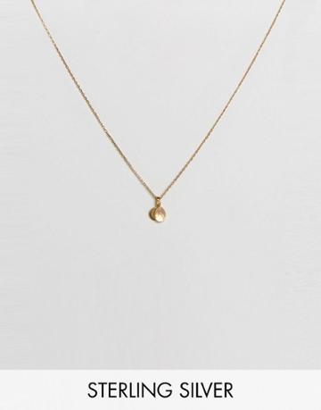 Carrie Elizabeth Initial M Cluster Necklace - Gold