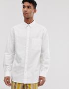 Weekday Henning Oxford Shirt In White - White