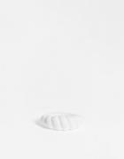 Asos Design Ring With Twist Design In White Plastic