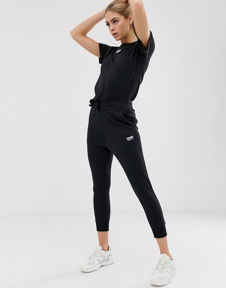 Adidas Originals Ryv Cuffed Sweatpants In Black