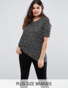 Koko Plus Tunic Top In Horse Print - Black