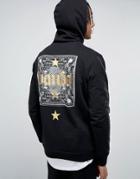 Bando Gold Star Back Print Hoodie - Black