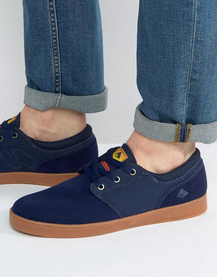 Emerica Figueroa Sneakers In Navy - Blue
