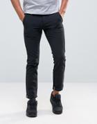 Bellfield Slim Leg Chino With Turn Up Detail - Navy