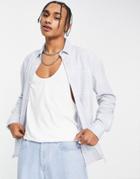 Topman Shirt In Lilac And Green Check-purple