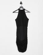 Lipsy Slinky Halter Neck Dress In Black