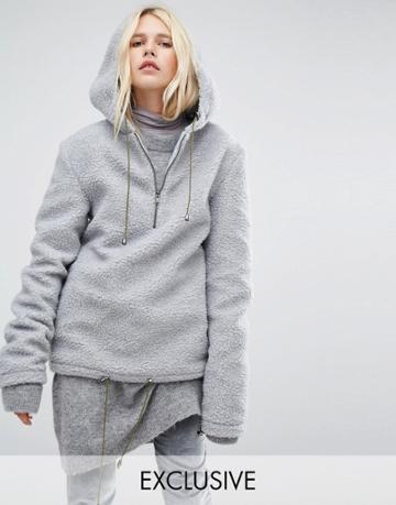 Story Of Lola Oversized Snuggle Hoodie - Gray