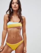 Rhythm Sunchaser Itsy Bikini Bottom In Yellow - Yellow