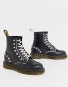 Dr Martens 1460 Stud Leather Ankle Boots In Black
