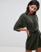 Ted Baker Ted Says Relax Tie Front Knitted Tunic - Green