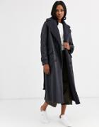 Urbancode Reversible Shearling Long Length Belted Coat
