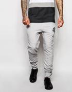 Religion Oil Wash Tracksuit Joggers - Light Grey Rock