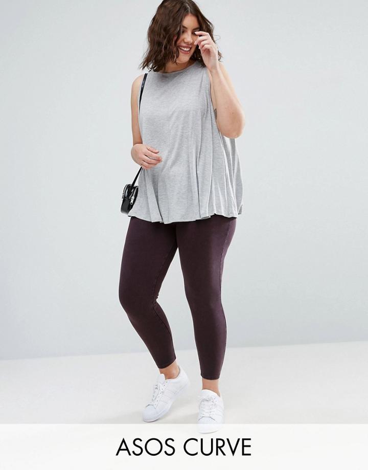 Asos Curve Washed Jegging - Red