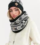 The North Face Chunky Tube Scarf In Black/white